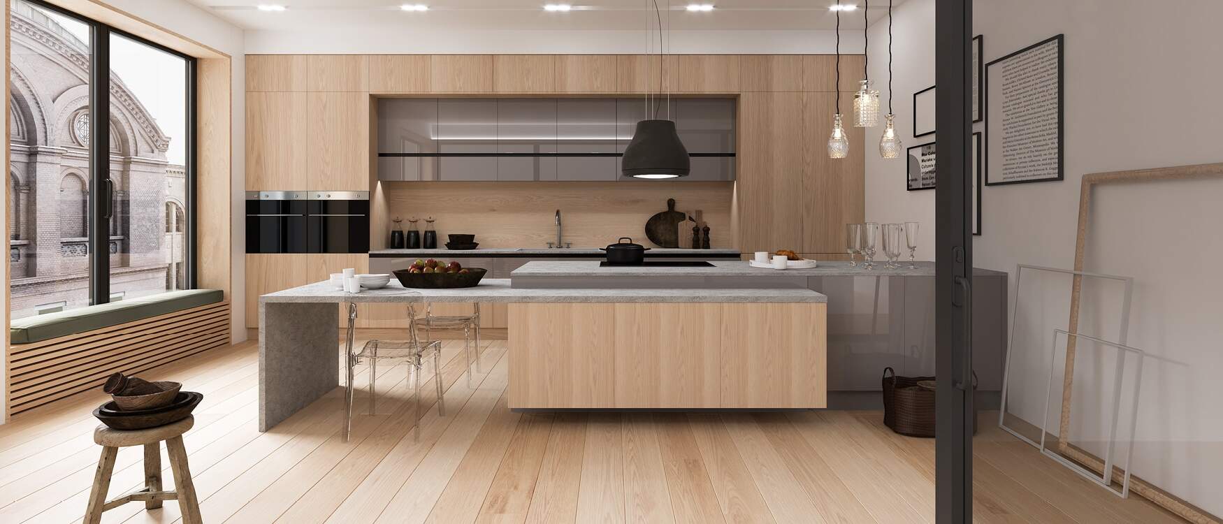 centro kitchen, kitchen, wood collection, classic kitchen, light wood, ekmek