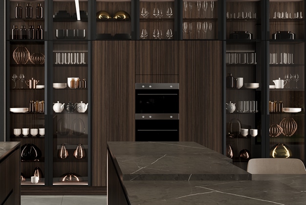 centro kitchen, kitchen, design collection, modern, vitrine